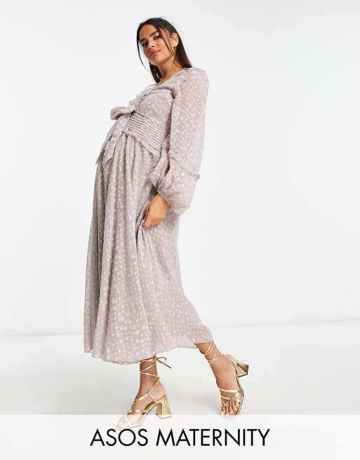 Asos maternity midi store dress