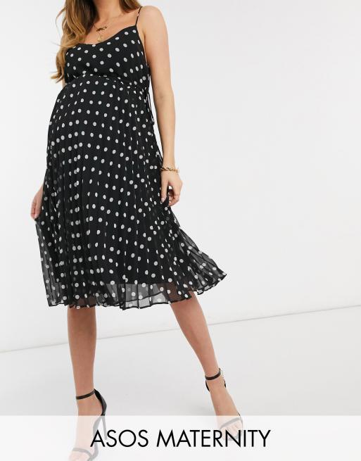 Asos maternity 2025 polka dot dress