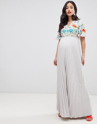 asos maxi maternity dress