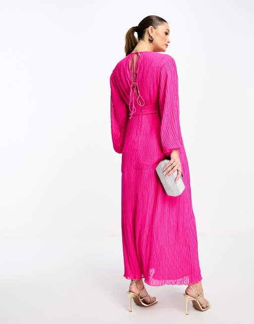 Women's Pink Sequin Maternity Kimono Dress by Asos, Sz: US 6