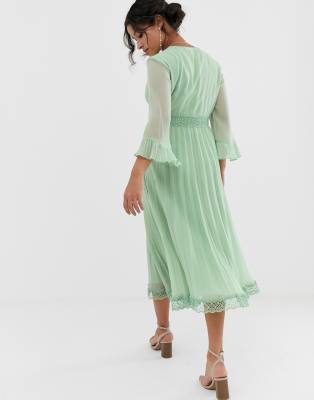 asos maternity pleated dress