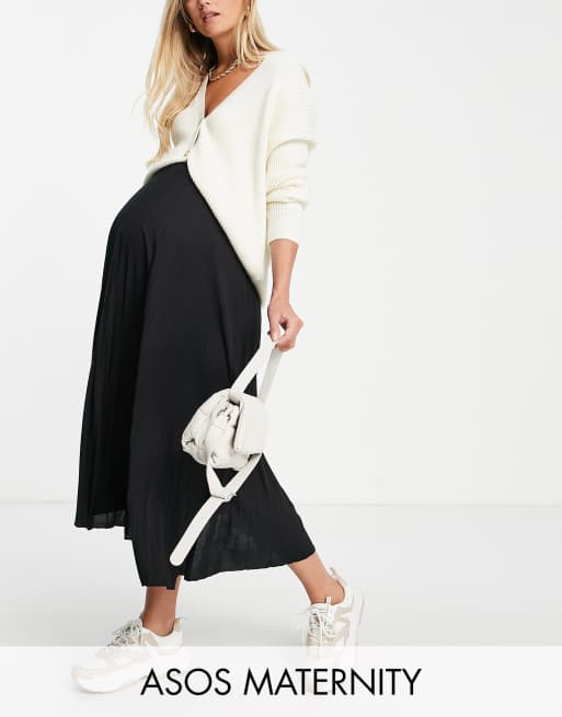 Asos maternity midi skirt sale