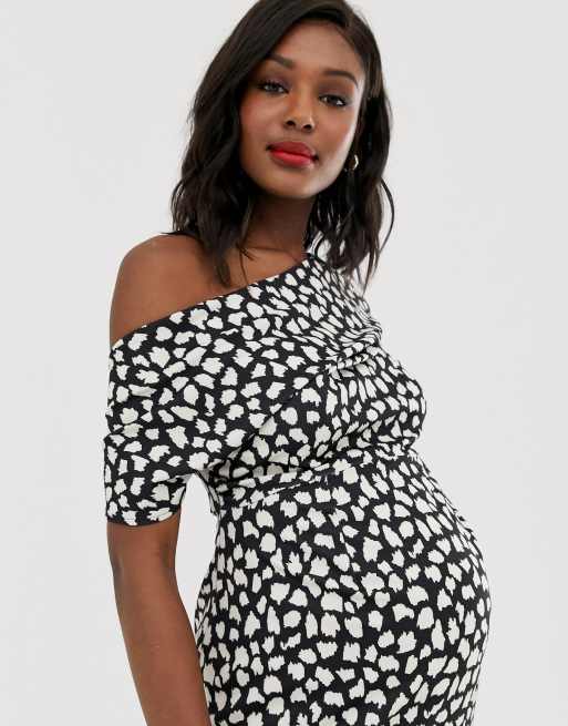 Asos maternity 2025 polka dot dress