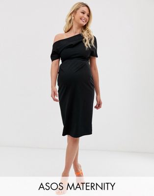 asos maternity pleated dress