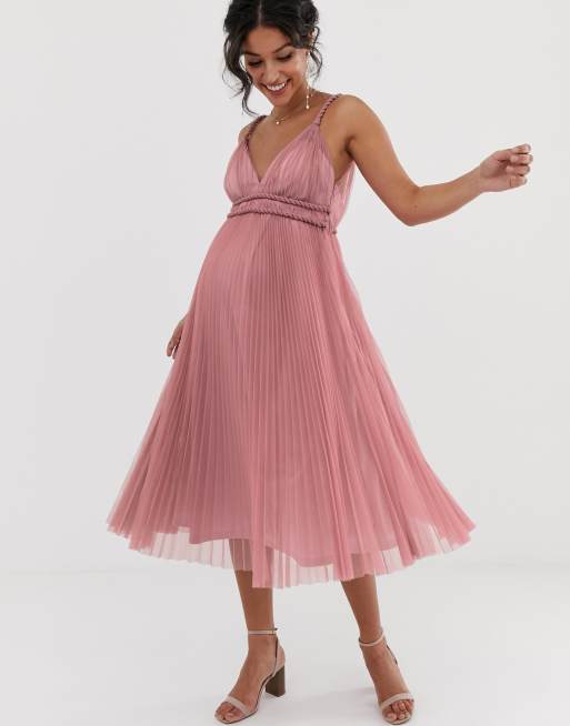 Maternity tulle shop midi dress