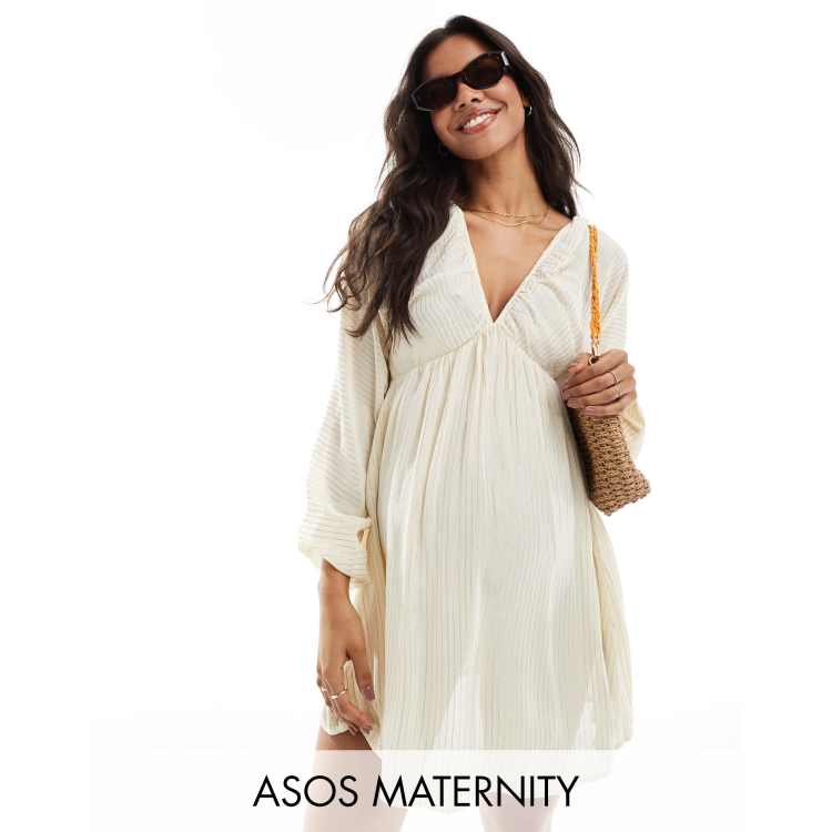 Asos striped maternity dress hotsell