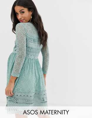 asos maternity lace dress