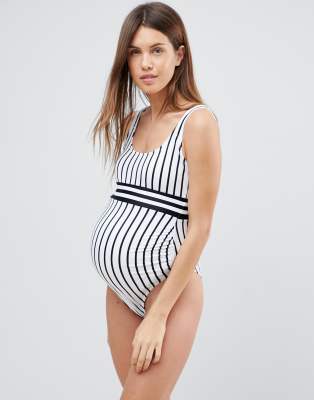 asos striped swimsuit