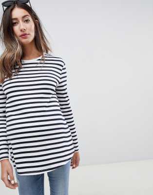 asos striped long sleeve top