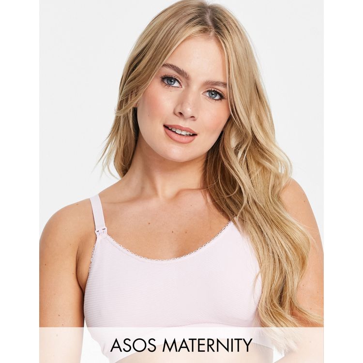ASOS DESIGN Maternity mesh molded nursing bra