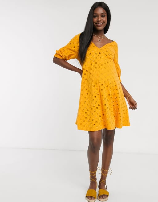 Robe discount fluide orange