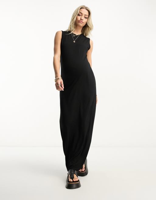 Asos robe longue noire best sale