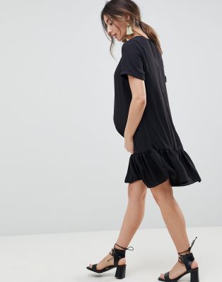 asos frill hem dress