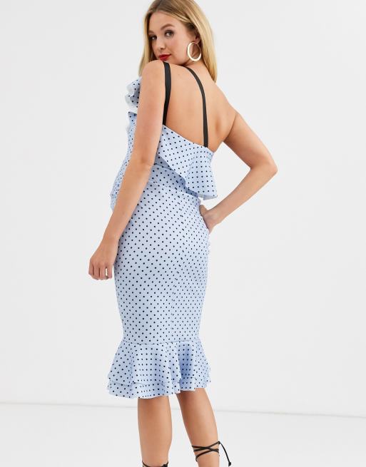 Asos maternity outlet polka dot dress