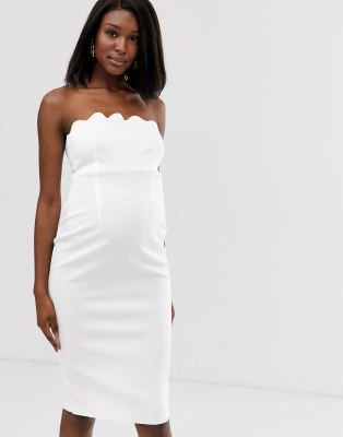 asos bandeau midi dress