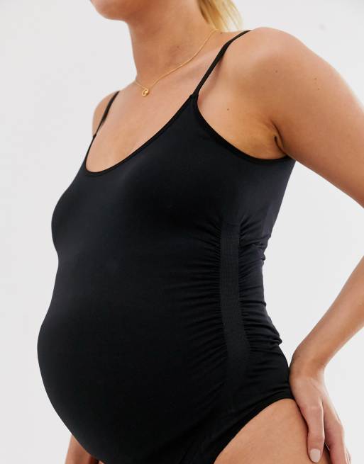 Butterluxe Y Back Maternity Tank Ruched Sides