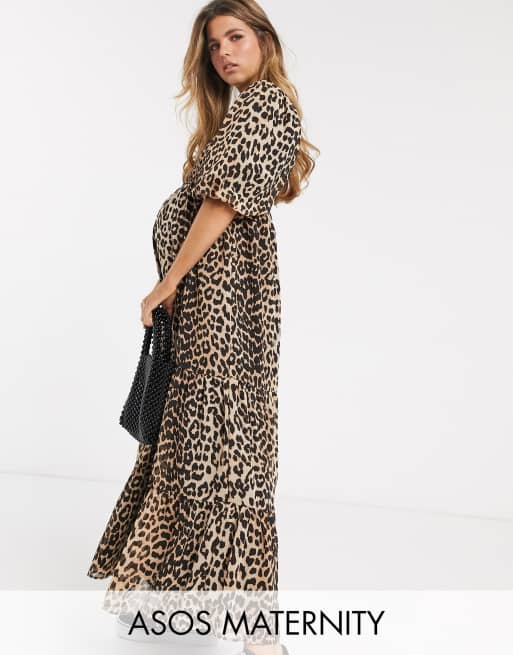 ASOS DESIGN Maternity legging in leopard print