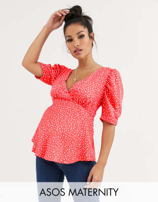 asos maternity blouse