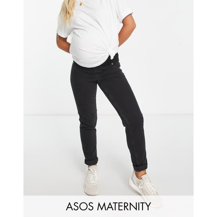 Asos black hot sale maternity jeans