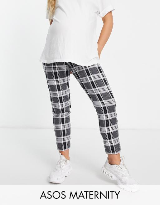 Tapered Grey Maternity Trousers