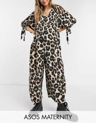 leopard print relaxed jumpsuit