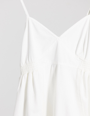 white maternity slip