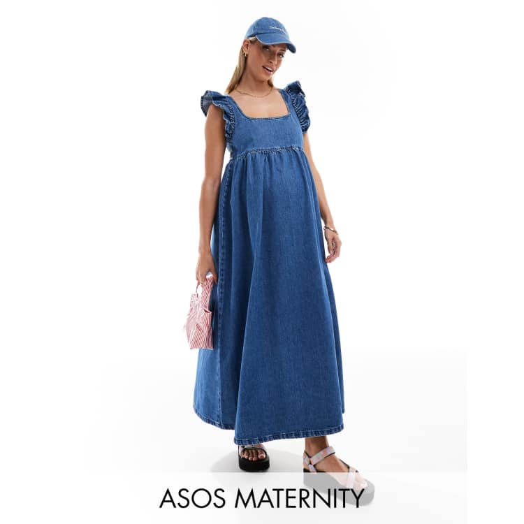 slim fit dress slacks Eleanora Bamboo Maternity & Nursing Lounge Dress | Soft Mint main image 1