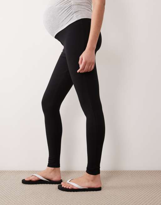 ASOS DESIGN Maternity soft touch legging in black, 2 of 5