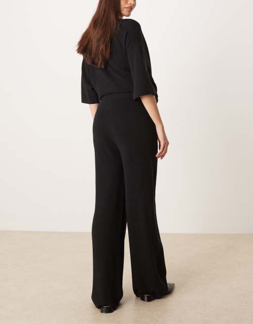 ASOS DESIGN Maternity - Sorte bukser i kompakt strik - Del af sæt, 5 af 5