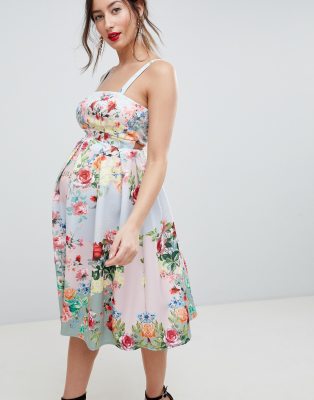 asos maternity dress floral