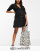 ASOS DESIGN Maternity – Sukienka z guzikami z imitacji rogu w kolorze czarnym