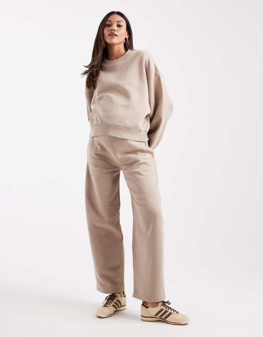 ASOS DESIGN Maternity - Sweatshirt met ballonmouwen in mokka taupe, 3 van 4