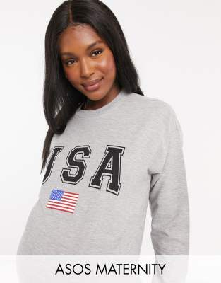 asos maternity sweatshirt