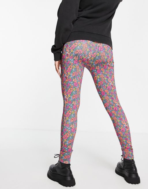 ASOS DESIGN Maternity – Syrénlila, blommiga leggings med band över magen, 2 av 4