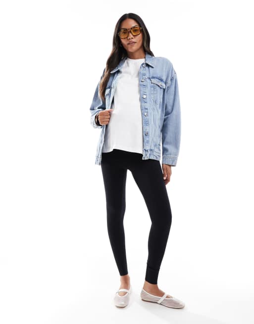 ASOS DESIGN Maternity - T-shirt met normale pasvorm in wit, 2 van 4
