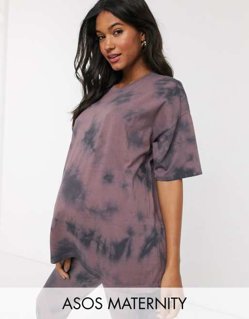  ASOS DESIGN Maternity - Ensemble avec t-shirt et legging effet tie-dye ton sur ton, 3 de 3