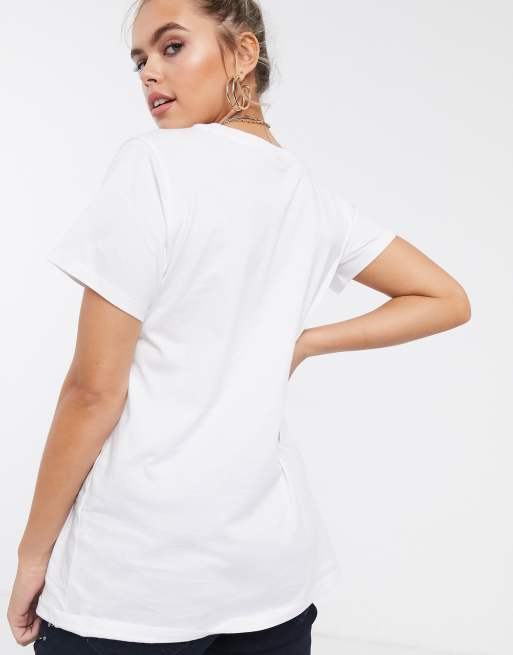 Asos Design Maternity T Shirt With Bebe Motif Asos