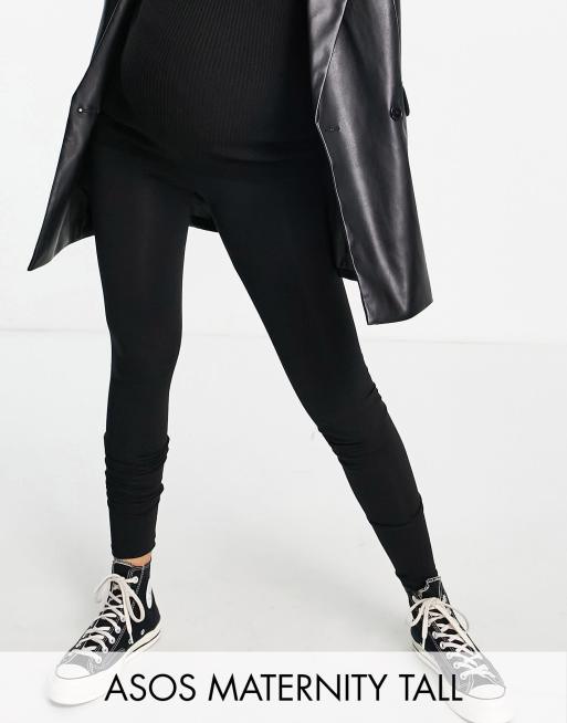 ASOS DESIGN Maternity over the bump leggings in black