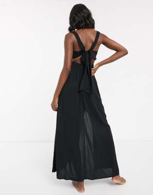 asos black maxi dress