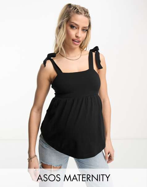 Femme Luxe panel detail corset top with zip back in black