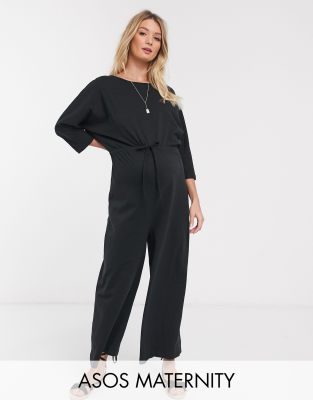 ladies black culotte jumpsuit