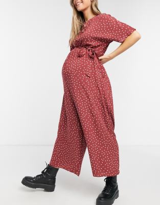 asos burgundy jumpsuit
