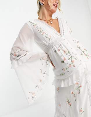 floral embroidered maxi