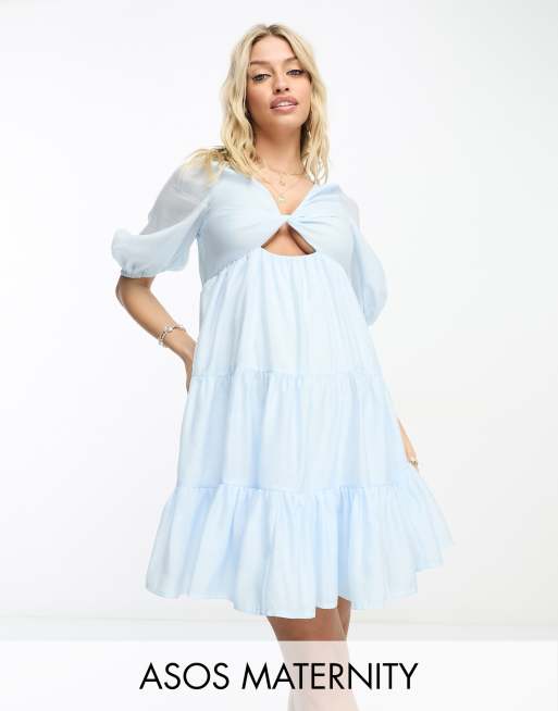 Maternity dresses clearance baby blue