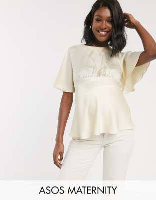 asos maternity blouse