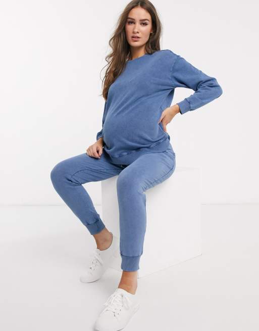 ASOS DESIGN Maternity legging in acid wash