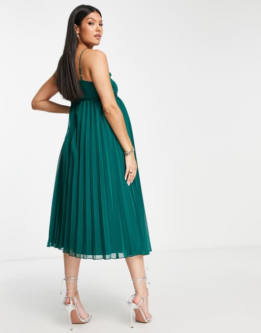 ASOS Edition Curve Twist Front Cami Midi Dress