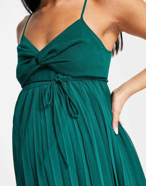 ASOS Edition Twist Front Cami Midi Dress