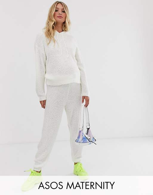 ASOS DESIGN Maternity two-piece borg knit jogger | ASOS