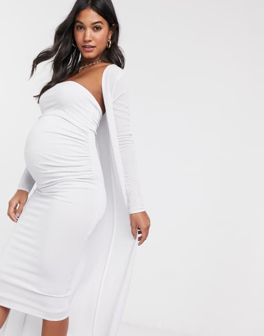 ASOS DESIGN Maternity two piece midi dress and robe set